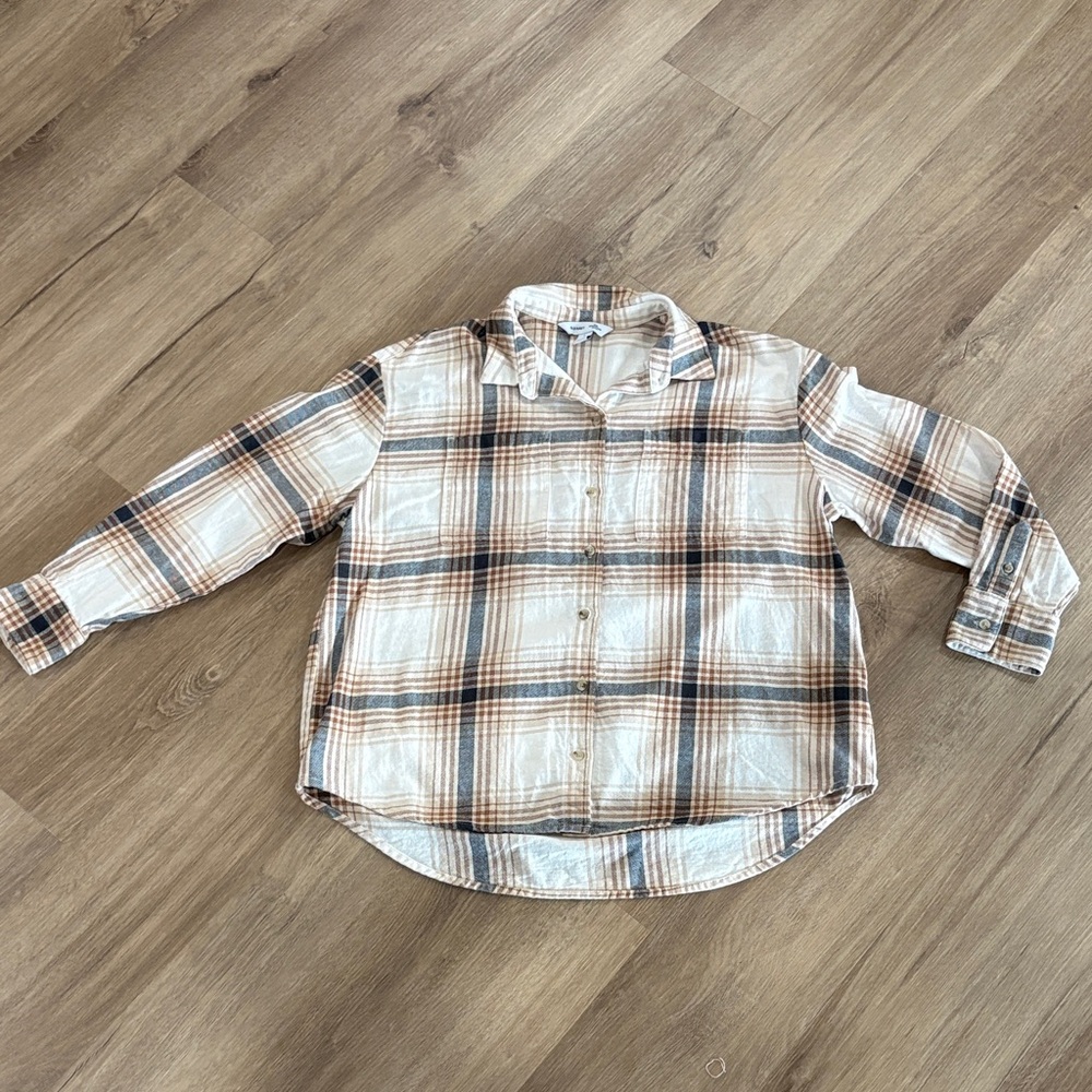 Old Navy Plaid Flannel Boyfriend Shirt